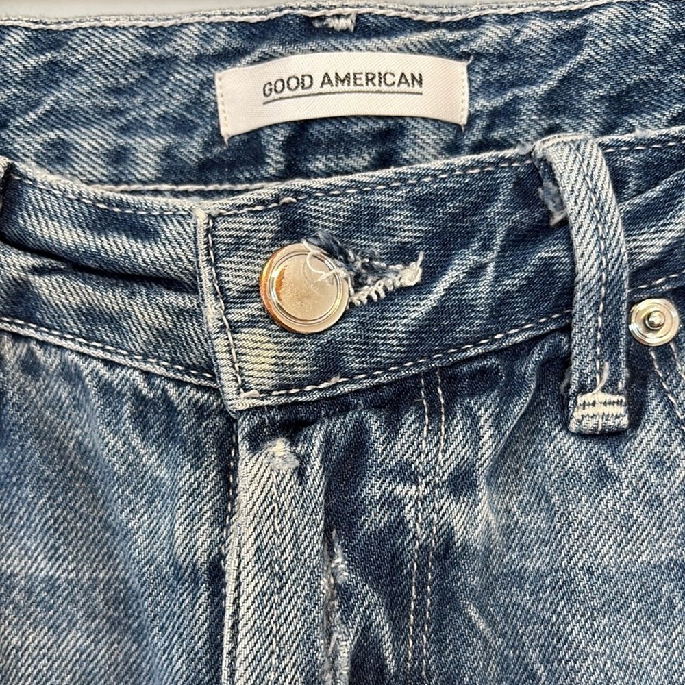 Good  American Jean cut off shorts , sz 0/25 - Picture 5 of 15